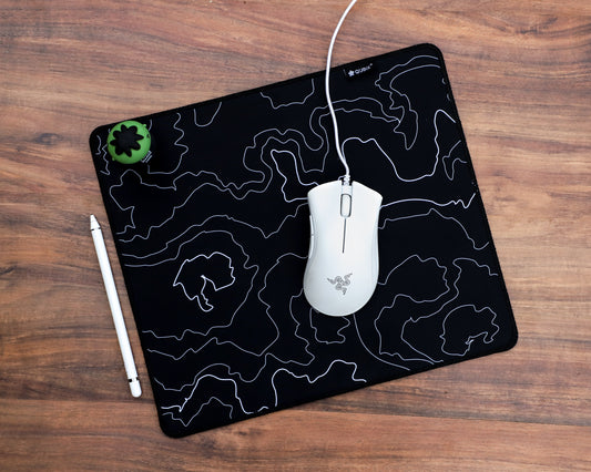 Monochrome VALLEY Series Qubix® Mousepad